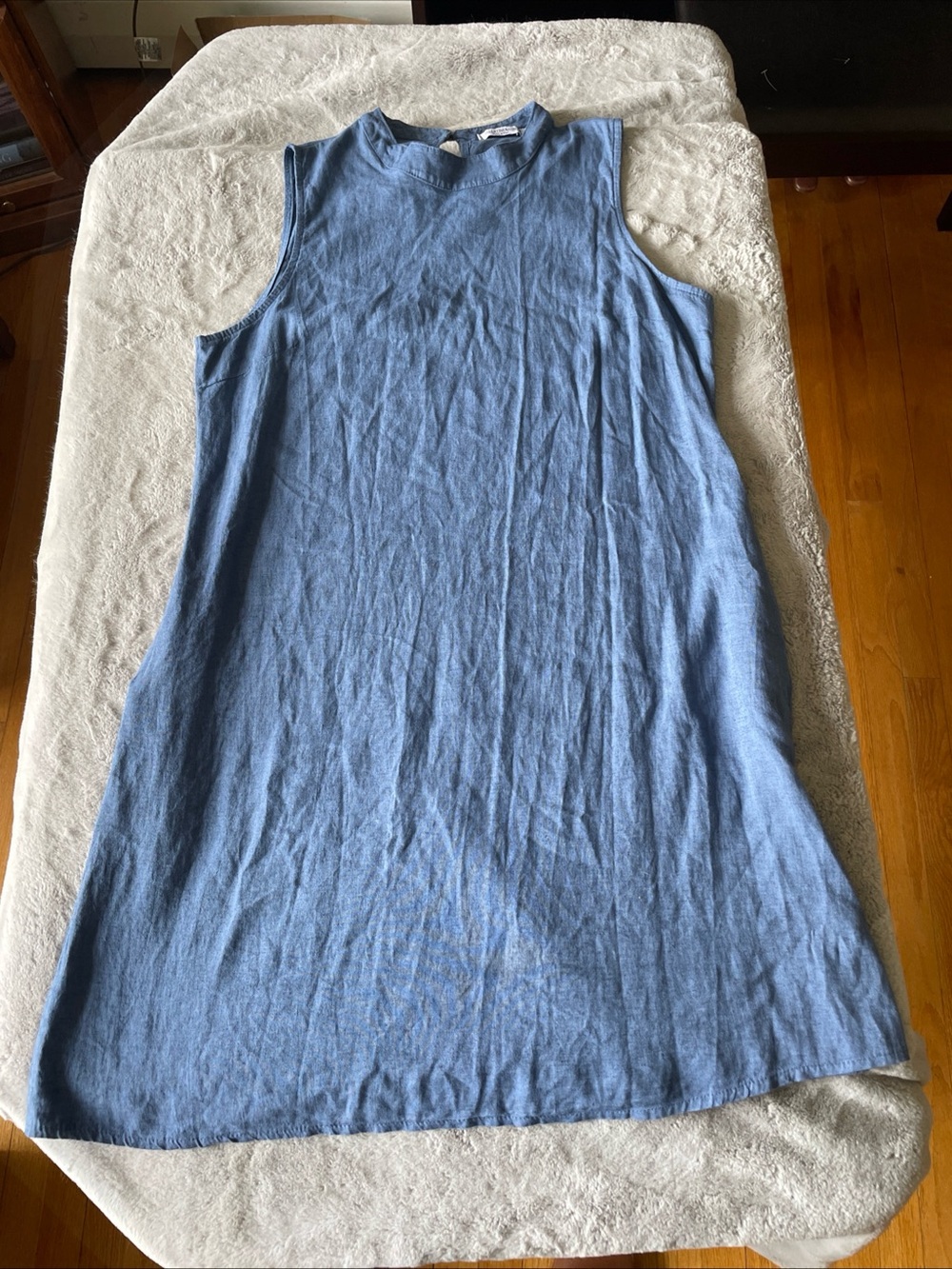 Sleeveless Midi Dress in Light Blue